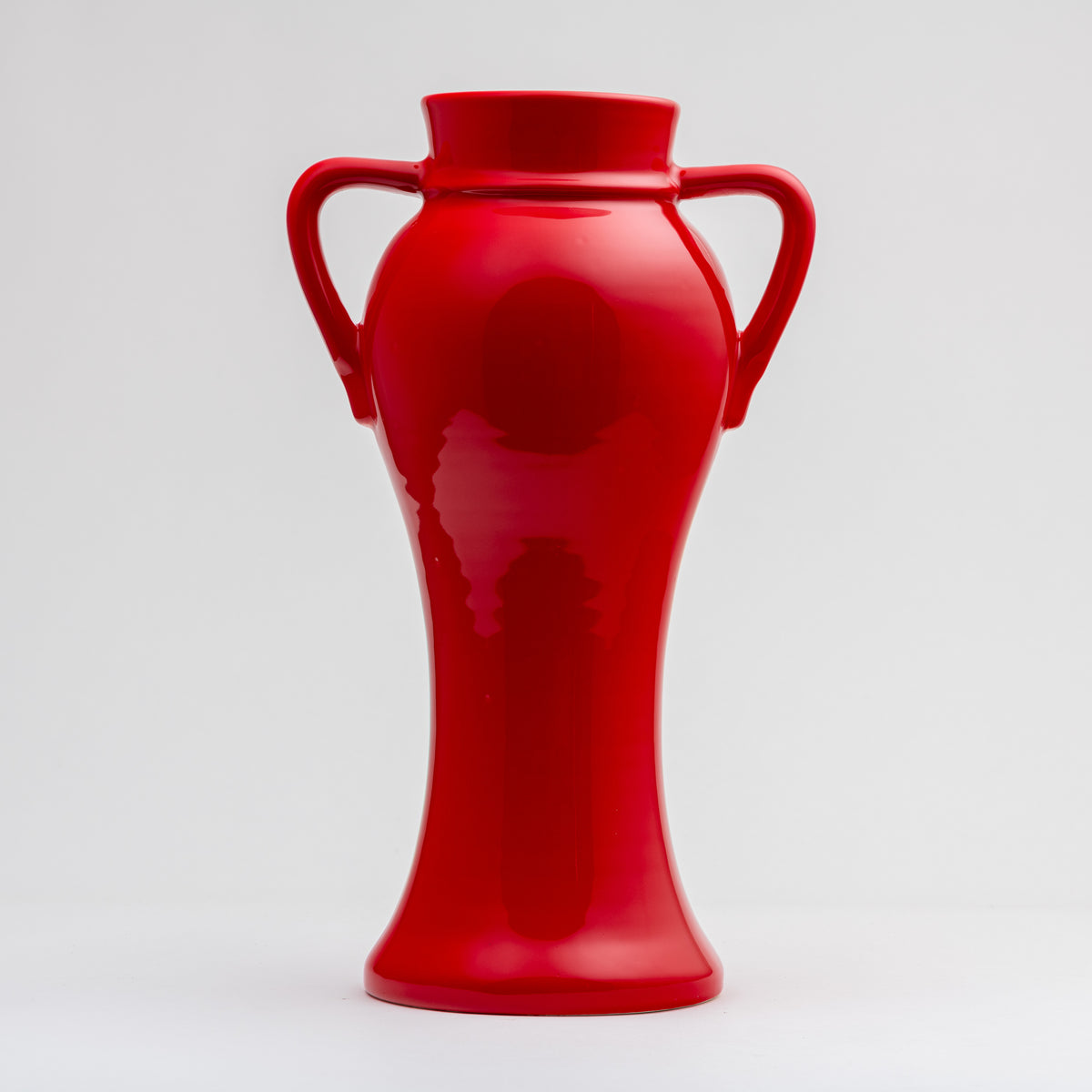 12 Inch Rebekah Vase - Poppy Red
