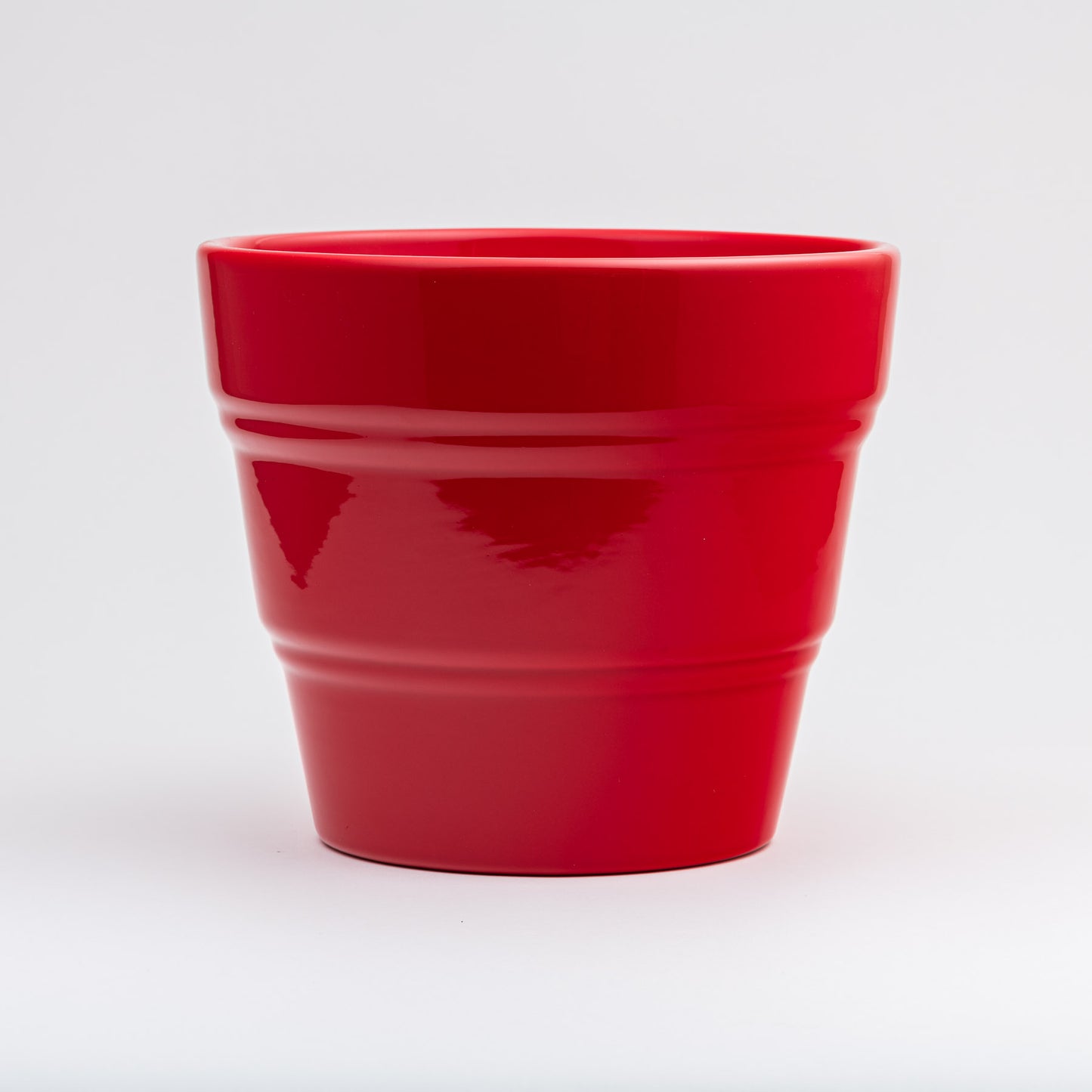 Italian Flowerpot 9 inch - Poppy Red