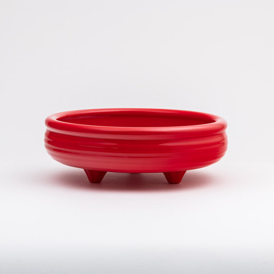 Monterey Footed Fruit Bowl - Poppy Red